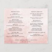 Tijdschema en programma voor Paarse en roze bruilo (Achterkant)