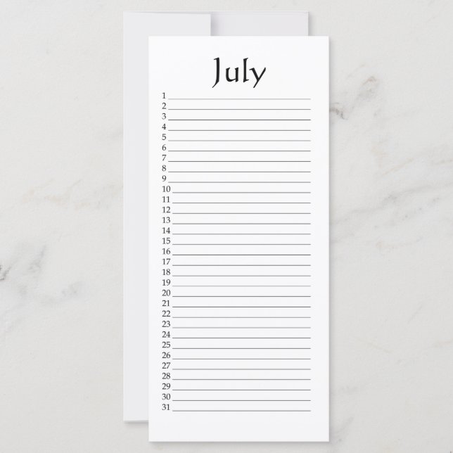 Tijdschema juli psalm 96:6 (Voorkant)