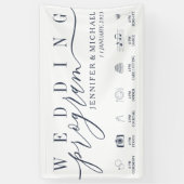 Tijdschema voor het programma Aangepaste bruiloft Spandoek (Verticaal)