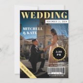 Tijdschrift bruiloft kaart (Voorkant)