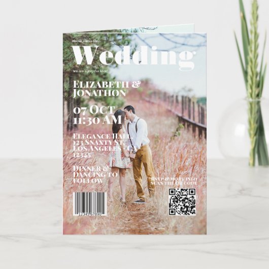 Tijdschrift Cover Huwelijk QR Code (Voorkant)