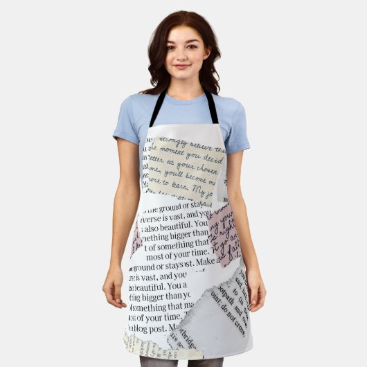 Tijdschrift Esthetisch – Retro Redactionele Stijl Schort (Gedragen)