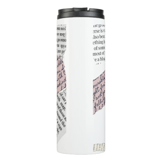 Tijdschrift Esthetisch – Retro Redactionele Stijl Thermosbeker (Achterkant)