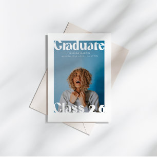 Tijdschrift Geïnspireerde Cover Krachtige Grad Aan Kaart
