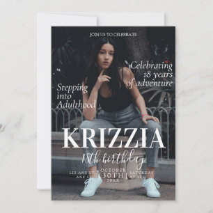 Tijdschrift Hoesje Verjaardagsuitnodiging Kaart