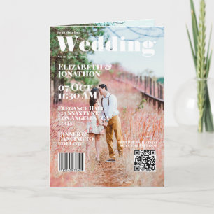 Tijdschrift Hoesje Wedding QR Code