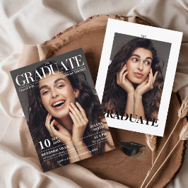 Tijdschrift krant Afstuderen Party Foto Kaart