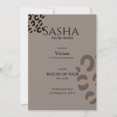 Tijdschrift met mode diva voor vrijgezellenfeest  kaart (Achterkant)