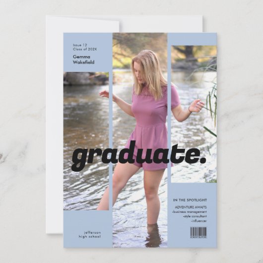 Tijdschrift Omslag Eenvoudig & Modern Kaart (Voorkant)