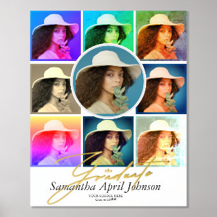 Tijdschrift Pop Art Retro Diptiek Afstuderen Foto Folie Afdrukken