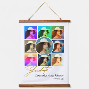 Tijdschrift Pop Art Retro Diptiek Afstuderen Foto Hangend Wandkleed