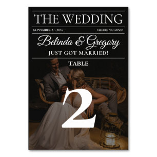 Tijdschrift Redactie Krant Foto's bruiloft Kaart