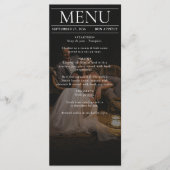 Tijdschrift Redactie Krant Foto's bruiloft Menu (Voorkant)