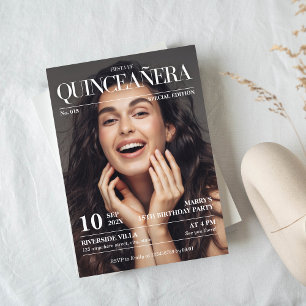 Tijdschrift Redactie Krant quinceañera Foto Kaart