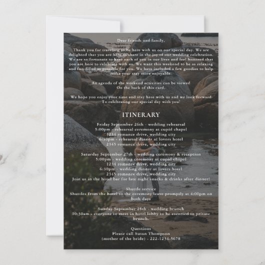 Tijdschrift Redactionele Foto Trouwroute Programma (Achterkant)