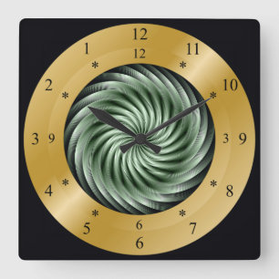 Tijdsklok machine ~ Time Warp Whirlpool ~ Vierkante Klok