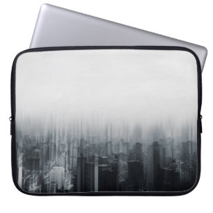 TIJDSLAP FOTOGRAFIE VAN STADSBOUW LAPTOP SLEEVE