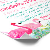 Tijdstip Capsule First Birthday Poster (Hoek)