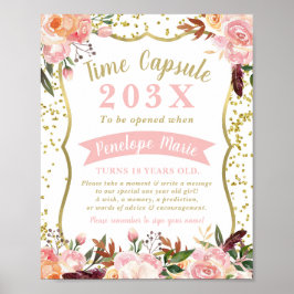 Tijdstip Capsule First Birthday Poster