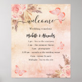 Tijdstip van het bloemetjesprogramma voor vlinders poster (Voorkant)