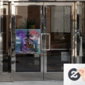 Tijdvenster vastklikken raamsticker (Kantoordeur)