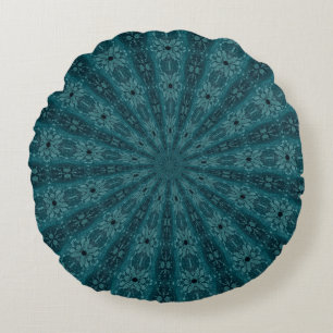Tijdversleten blauw barstpatroon rond kussen