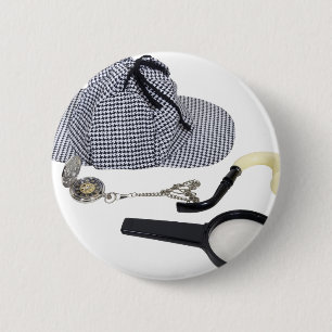 TijdVoorRechercheur050110 Ronde Button 5,7 Cm