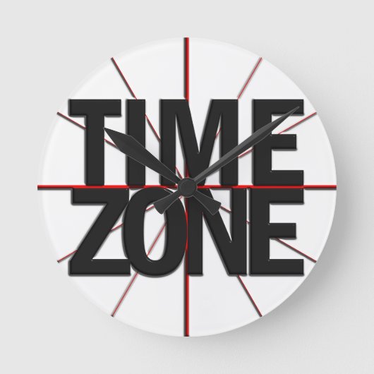 Tijdzone klok voor elke tijdzone (Voorkant)