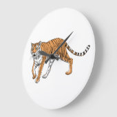 Tijger 2 grote klok (Hoek)