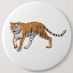 Tijger 2 ronde button 6,0 cm