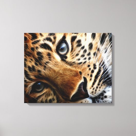 Tijger 3 - Gewikkeld Canvas Afdruk (Voorkant)