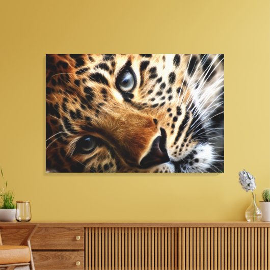 Tijger 3 - Gewikkeld Canvas Afdruk (Insitu (Woonkamer))