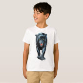 Tijger 3D Animatie Graphics. T-shirt (Voorkant volledig)