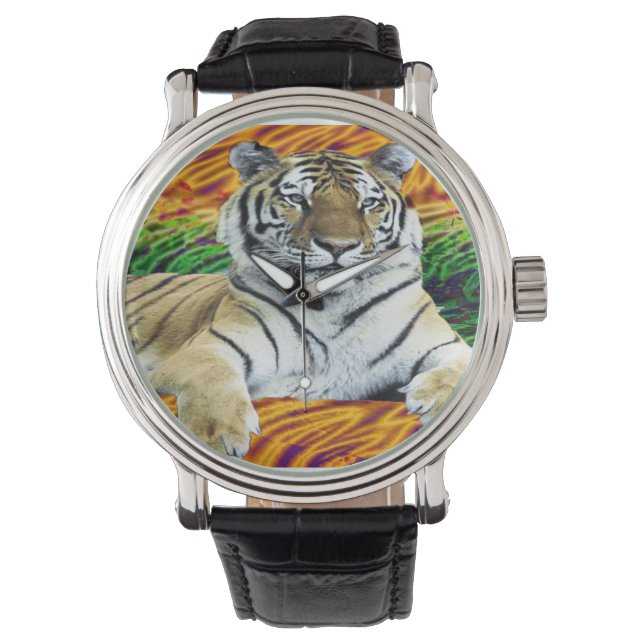 Tijger aangepaste horloges (Voorkant)