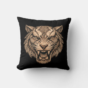 Tijger Abstract Kracht Symbool Krachtige Sterkte Kussen