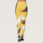 Tijger abstracte kunst leggings (Achterkant)