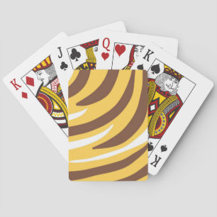 Tijger abstracte kunst pokerkaarten