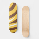 Tijger abstracte kunst skateboard (Voorkant)
