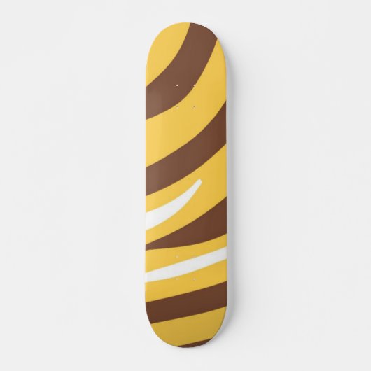 Tijger abstracte kunst skateboard (Voorkant)