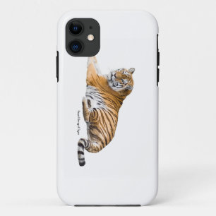 Tijger afbeelding iPhone-SE-+-iPhone-5-S-Barely-Da iPhone 11 Hoesje