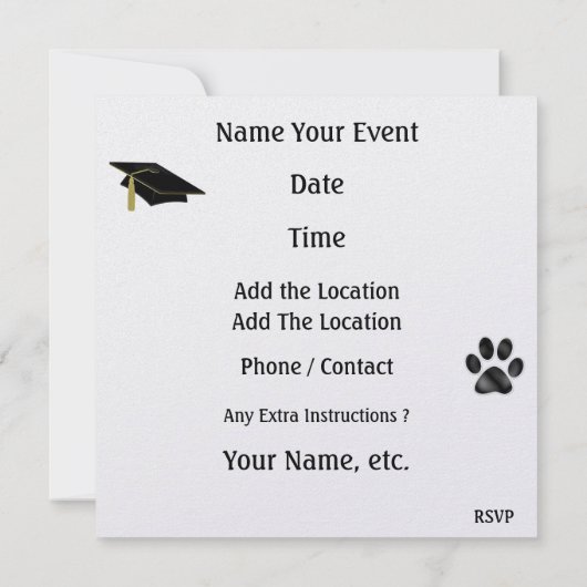 Tijger Afstuderen - SRF Kaart (Achterkant)