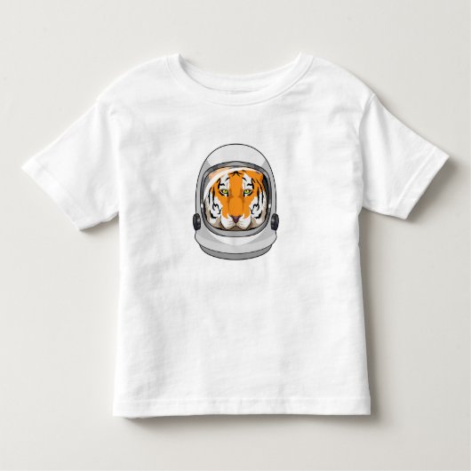 Tijger als astronaut met Helmet Kinder Shirts (Voorkant)