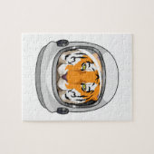 Tijger als astronaut met Helmet Legpuzzel (Horizontaal)
