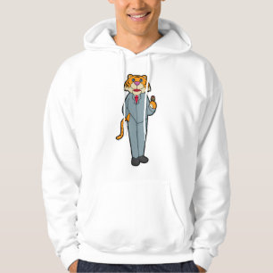 Tijger als Bruidegom met Trouwring Hoodie