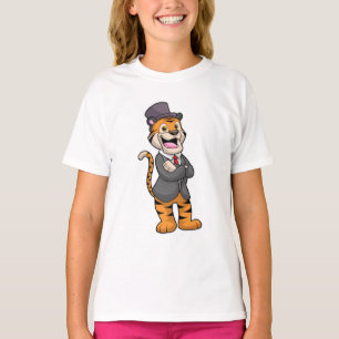 Tijger als gom met jasje en Pet T-shirt