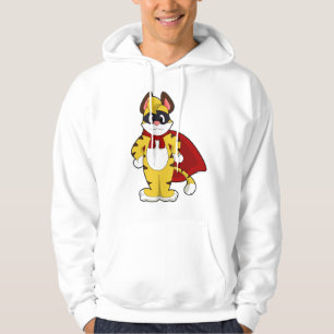 Tijger als Hero met Masker & Kaap Hoodie