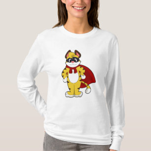 Tijger als Hero met Masker & Kaap T-shirt