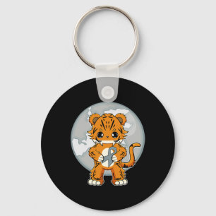 Tijger Anime Kat Dyslexie Bewustzijn Sleutelhanger