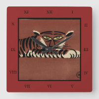 Tijger - Antiquarian, Colorful Book Illustration