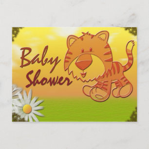 Tijger Baby shower Briefkaart